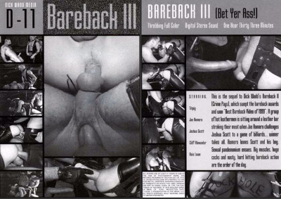 Dick Wadd – Bareback Vol.3 Bet Yer Ass! (2003)