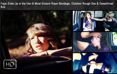 SexualDisgrace - Jan 16, 2015 - Faye Ends Up in the Van & Must Endure Rope Bondage