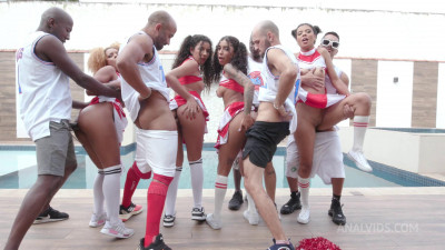 The Four Brasilia cheerleaders get fucked in the ass ! cover