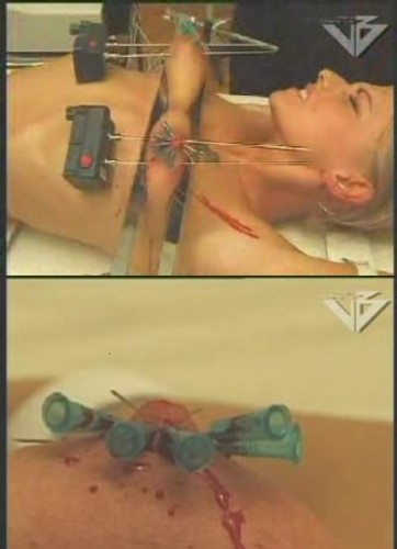 Extreme retro BDSM with hell electrodes