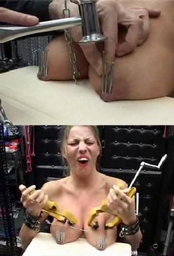 Nails and boobs - the best combination in BDSM
