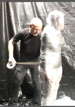 SI - Medical Toys Mummification Fetish Fun With Plastic and Duct Tape