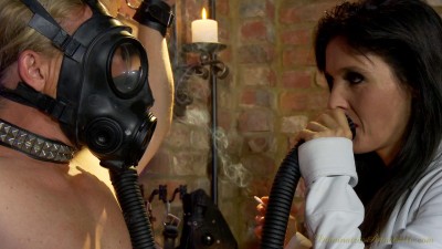 Learning to smoke in a gas mask cover
