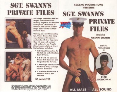 Sgt. Swann's Private Files - Glenn Swann (1985) cover