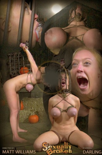SexuallyBroken - Oct 10, 2014 - Big breasted blonde Darling trained for brutal deepthroat
